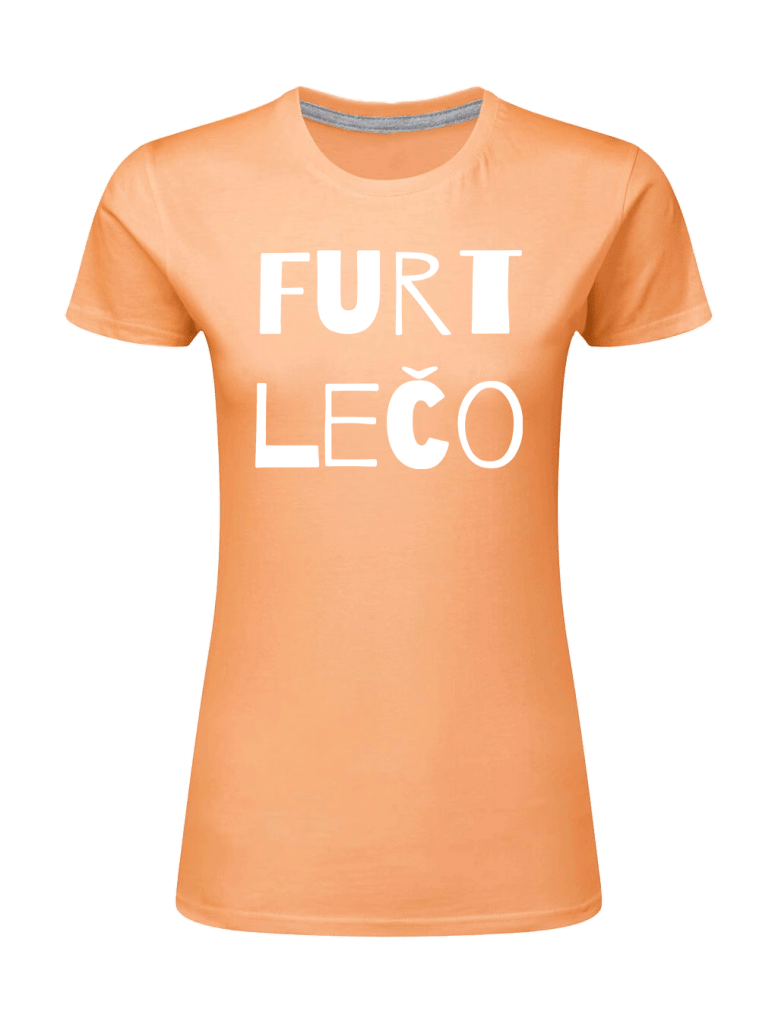 Dámske bavlnené tričko " Furt Lečo ® " - white.